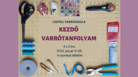 Kezdő Varrótanfolyam - 2025 január