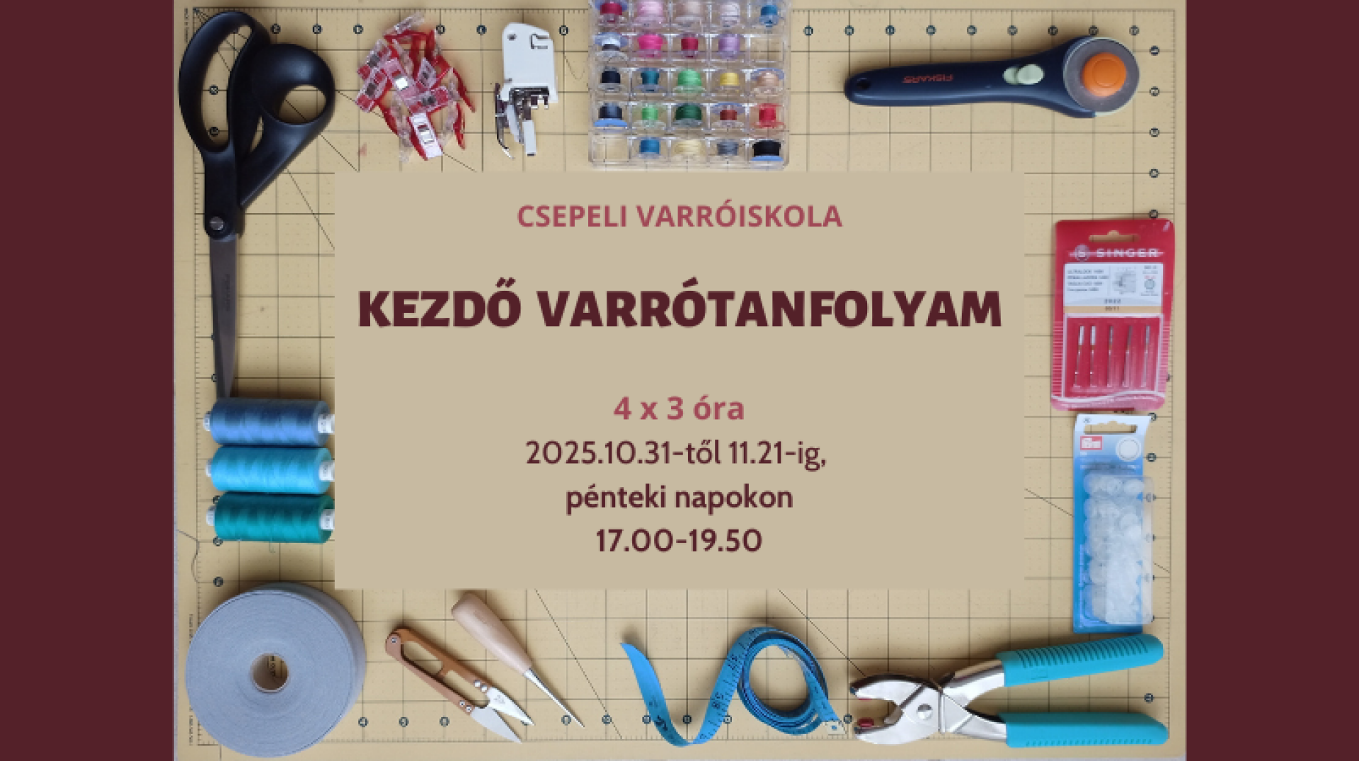 Kezdő Varrótanfolyam