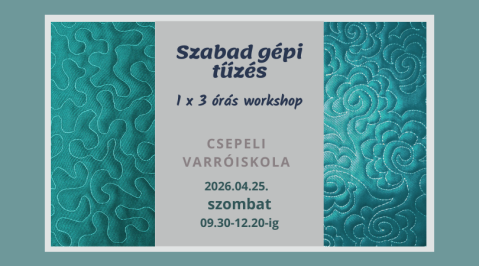 Szabad gépi tűzés - Workshop áprilisban