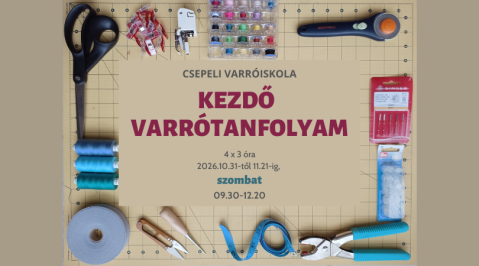 Kezdő Varrótanfolyam - 2026 november